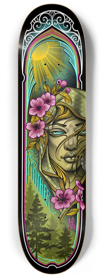 Mother Nature Custom Skateboard