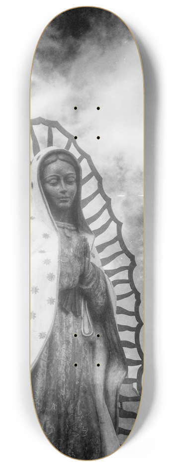 Virgin De Guadalupe Triptych Custom Skateboard  #3