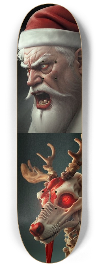 Santa and undead Rudolph 