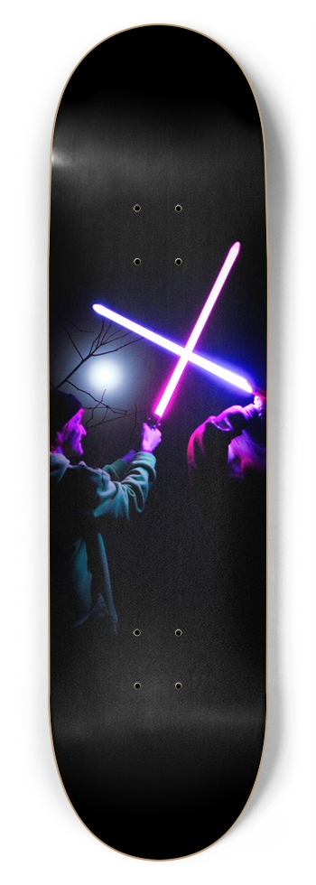 Xmas Lightsaber Night Skateboard