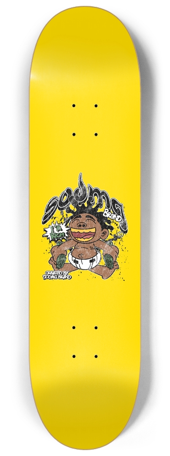 SODMG Yellow Rich Baby Skateboard 