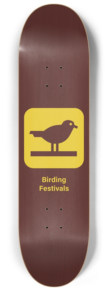 Birding Festivals 8-1/4 Skateboard Deck
