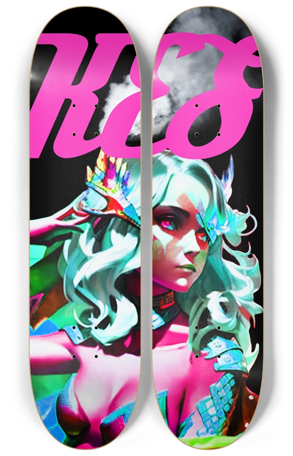 Skateboard Series #1trippy nikki 2 Deck Wall Series