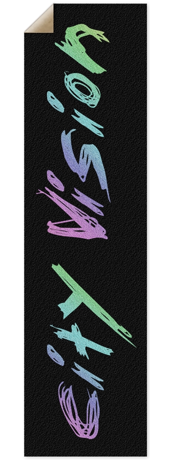 Black & Rainbow Glitter Name Griptape