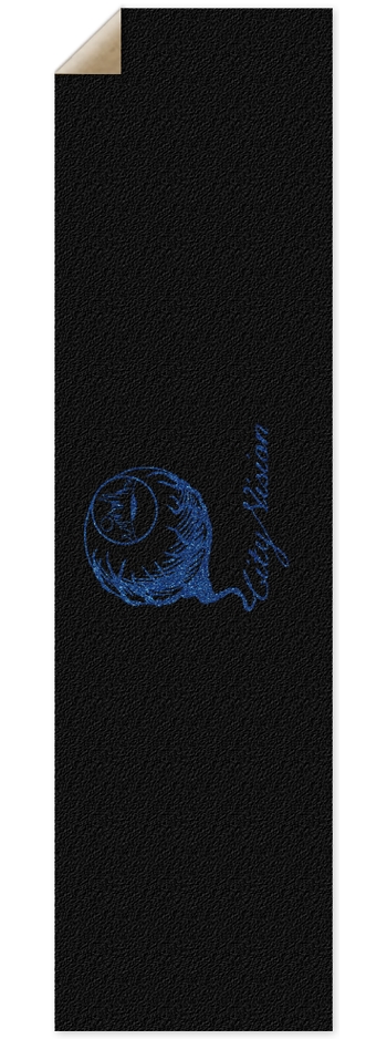 Black & Blue Glitter Logo Griptape
