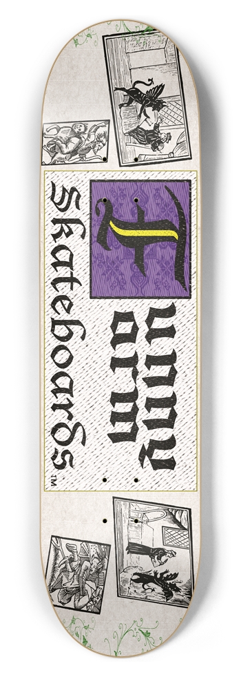 Deal With The Devil 8.50" x 32" - Purple