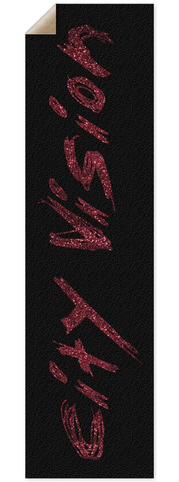 Black & Red Glitter Name Griptape