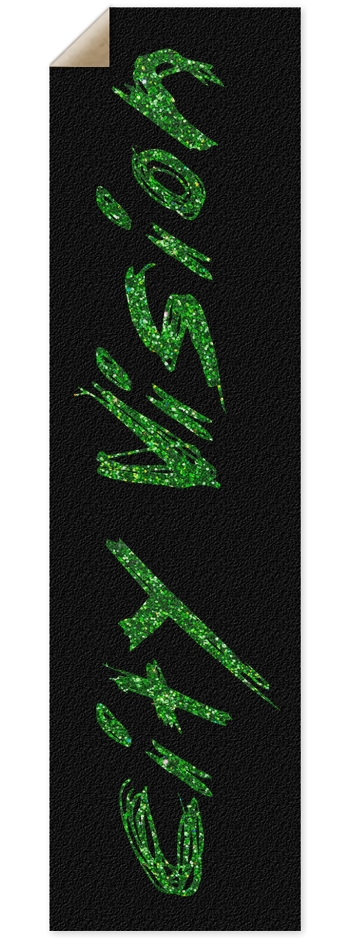 Black & Green Glitter Name Griptape
