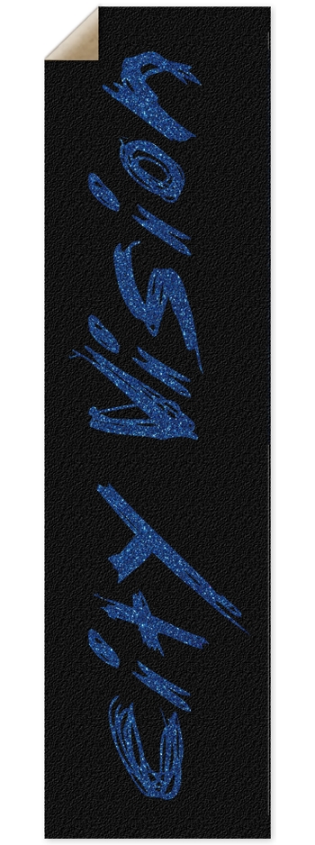 Black & Blue Glitter Name Griptape