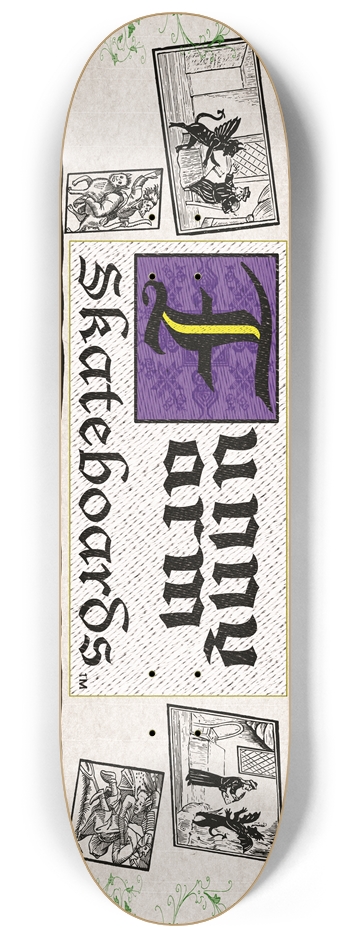 Deal With The Devil 8.25" x 32.25" - Purple