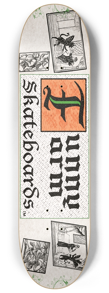 Deal With The Devil 8.25" x 32.25" - Orange