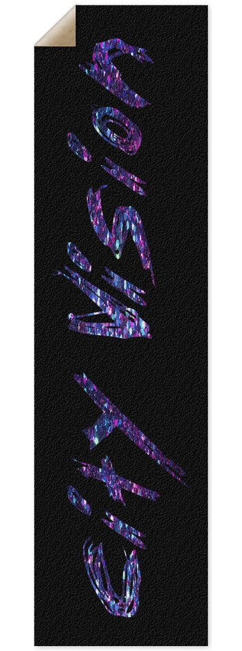 Black & Dark Glitter Name Griptape