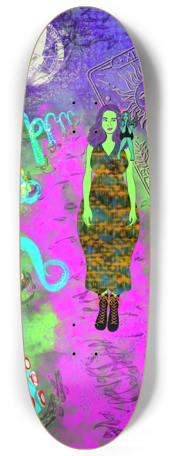 Enchanted Path: Guardian's Watch Custom Skateboard