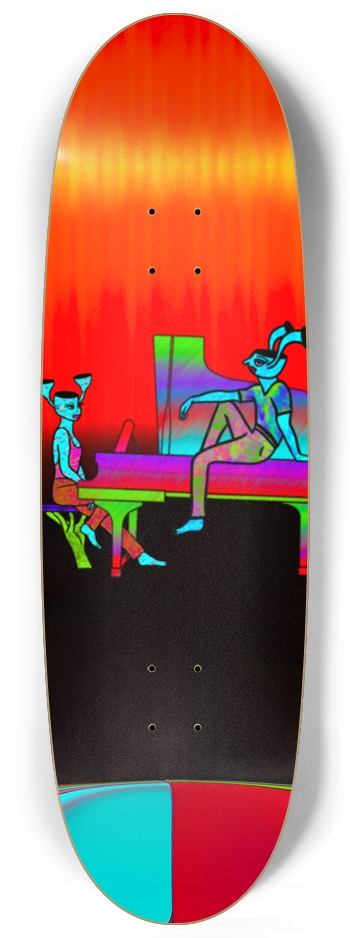 Surreal Musician Duo Skateboard Custom Skateboard