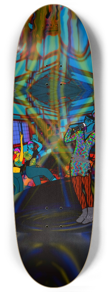 Surreal Rap Scene Custom Skateboard