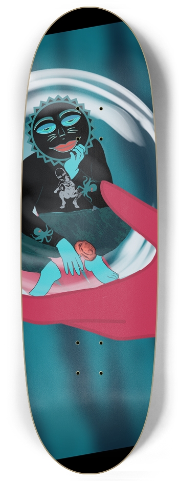 "Sun King Cruiser: Handcrafted Skateboard"