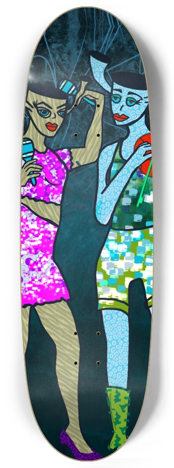 Harmony Duet: Surreal Musician Custom Skateboard