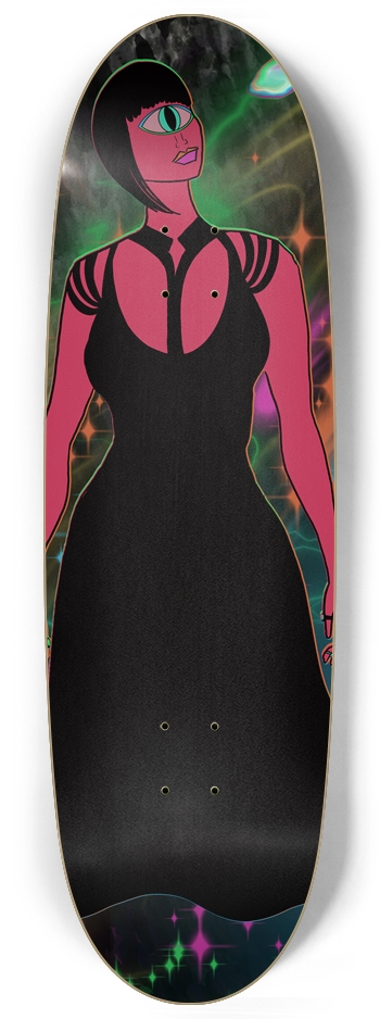 Visionary Alien Cyclops Custom Skateboard