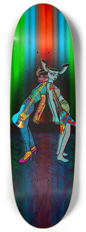 Surreal Guitar Duo Custom Skateboard