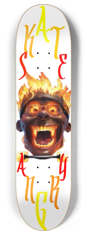 flaming head