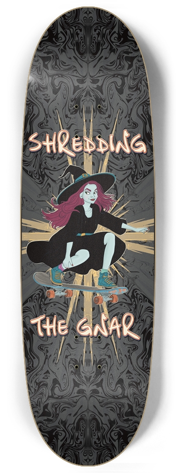Wicked Shred Skateboarding Witch Custom Skateboard