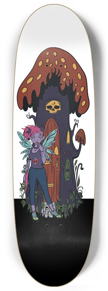 Fairy Frenzy: Mushroom Haven' Custom skateboard