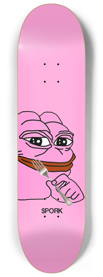 Pink Forked Pepe Popsicle
