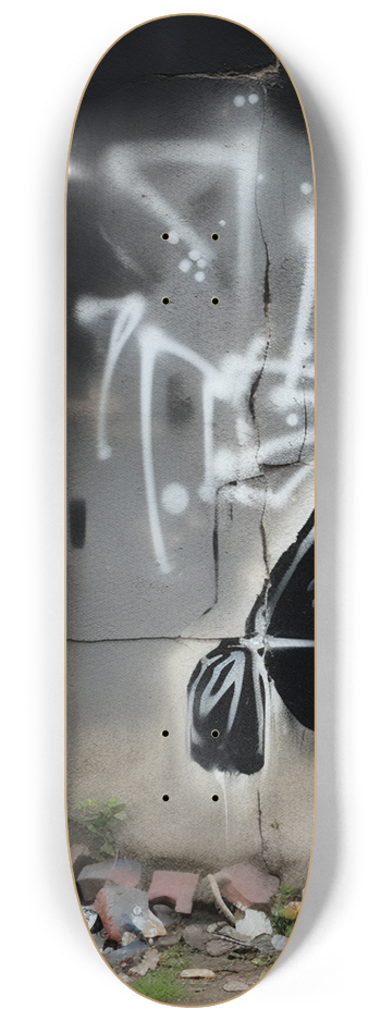 Banksy style "Answer the Phone" Skateboard #1