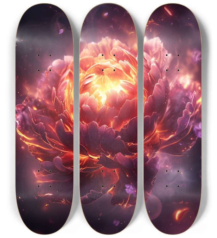 Peony flower 3 decks