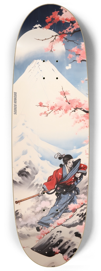 Wintertime Samurai Egg-shaped Skateboard