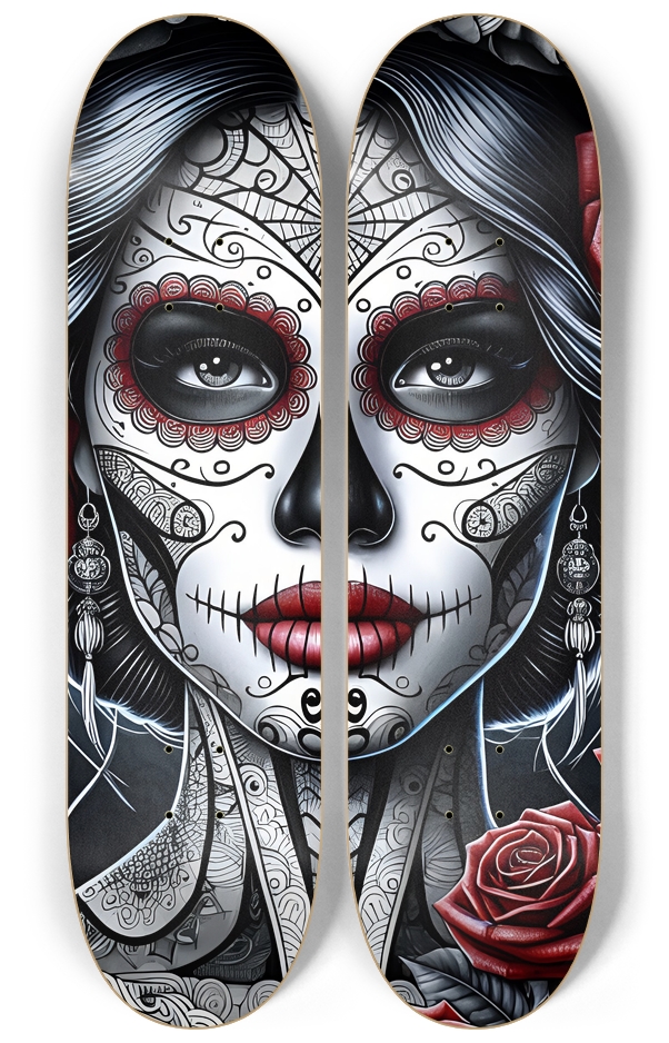 Dia de los Muertos Lady 2 decks Wall Series