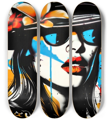 painted lady 3 Skateboard Series no1