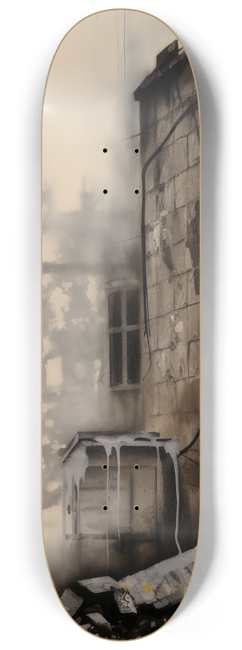 Girl with balloons "banksy style" Skateboard #3