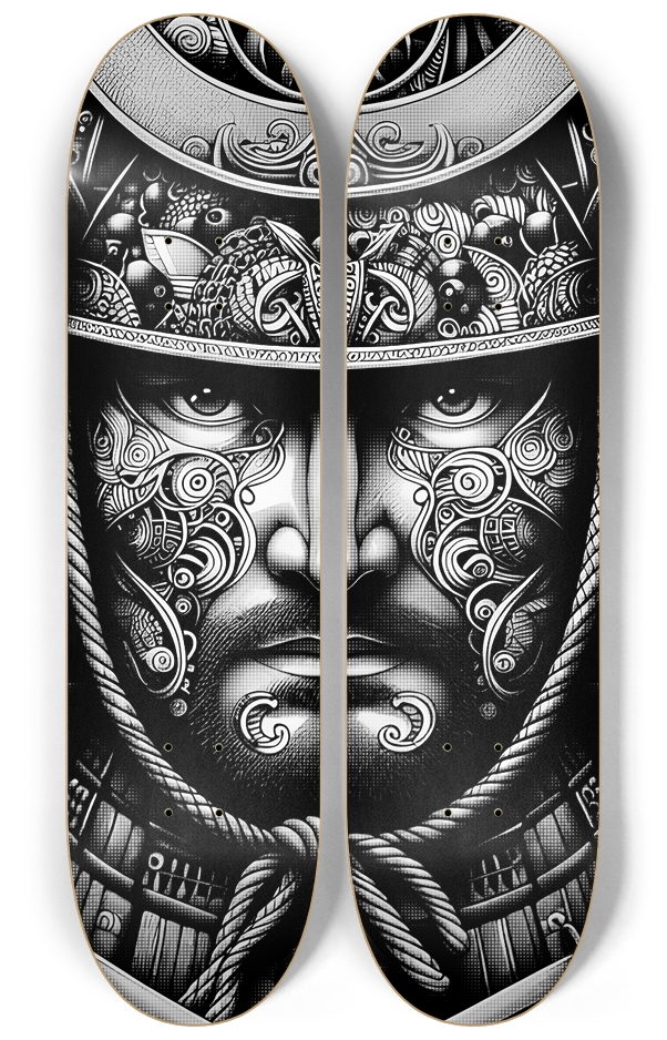 Samurai Warrior Tribal 2 decks Wall Series