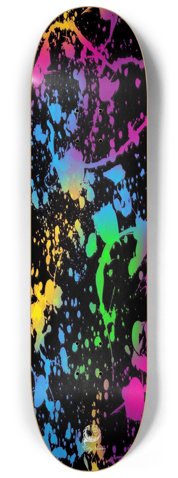 Splatter Paint Black 8.25