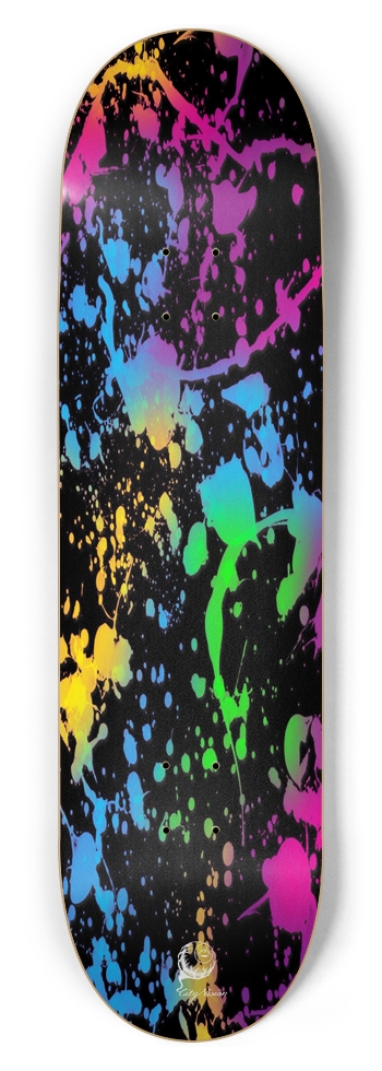 Splatter Paint Black 8.75