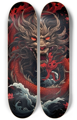 Japanese Tattoo Two Deck Wall Art Dragon Deck