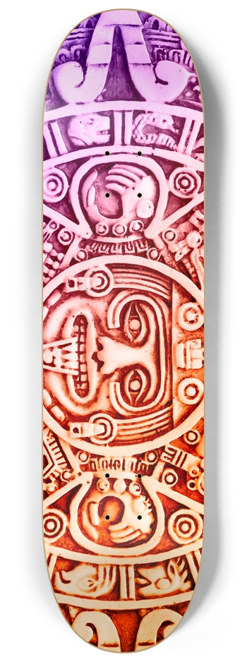 Aztec Calendar Custom Skateboard 232 Skateboards