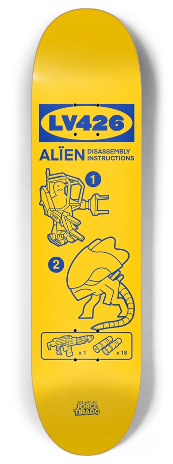 Alien Disassembly Custom Skateboard