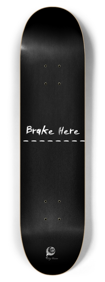 Brake Here Black 7.87