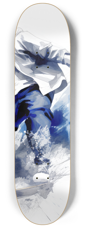 Blue Skateboarder Series #2