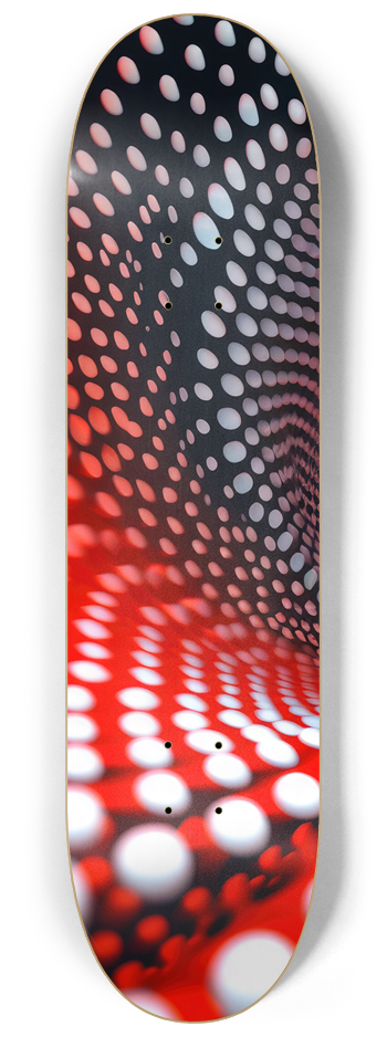 Spiral Red Dots Skateboard Series #1