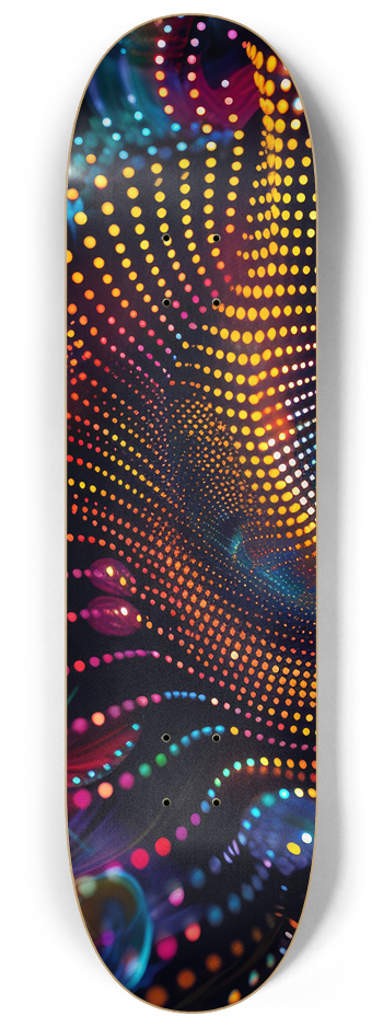 Spiral color dots Skateboard Series #1