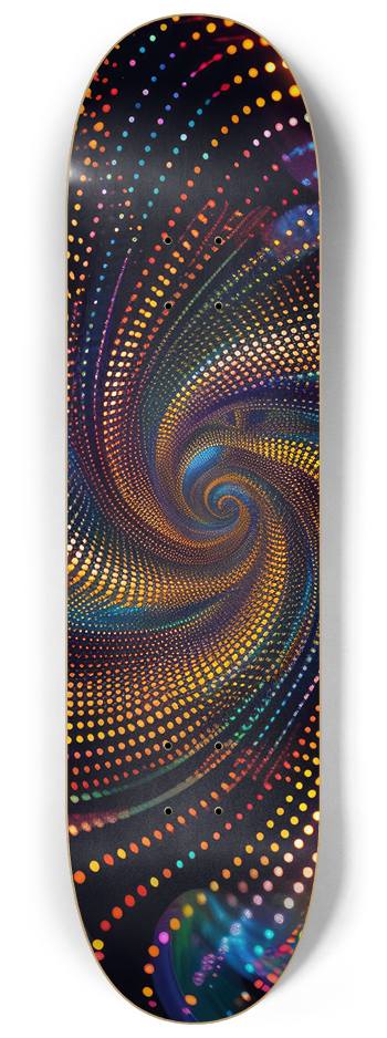 Spiral color dots Skateboard Series #2