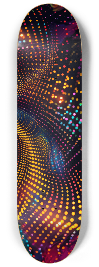 Spiral color dots Skateboard Series #3