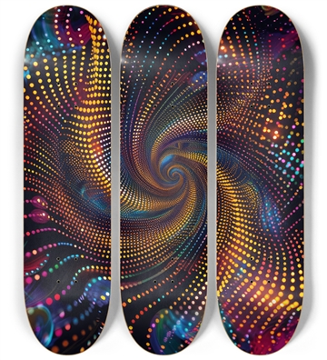 Spiral color dots Skateboard Series
