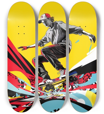 Pop Art Skateboarder Series