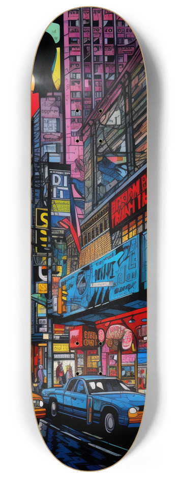 New York Neon Skateboard Series #3