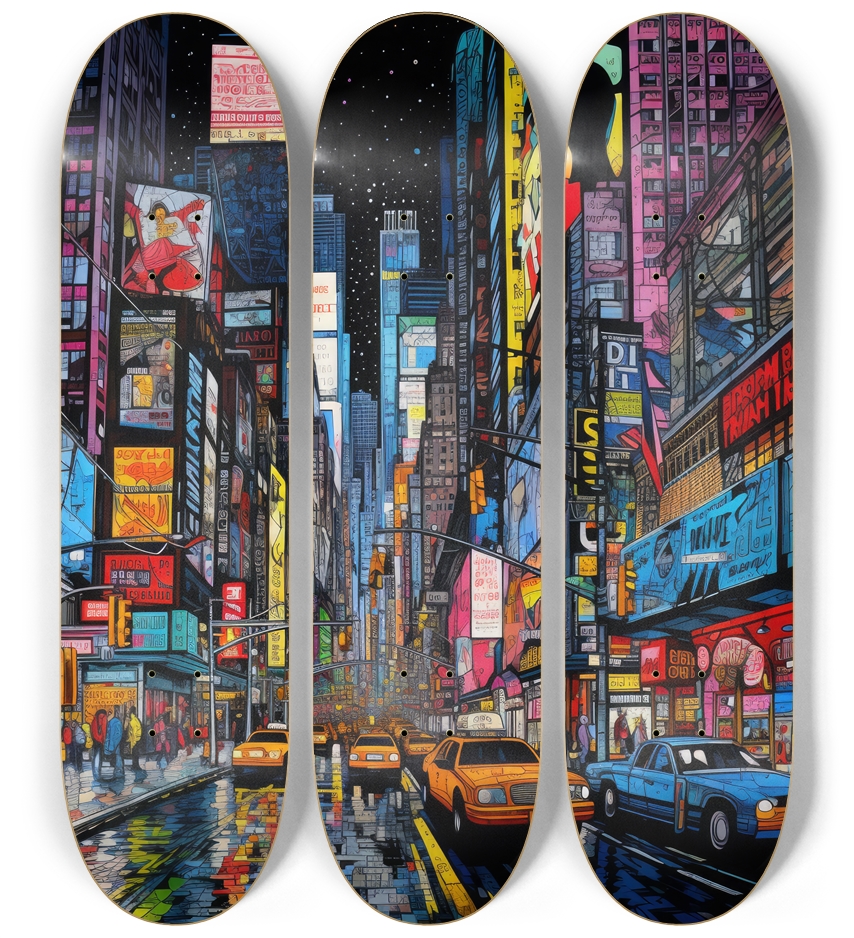 New York Neon Skateboard Series