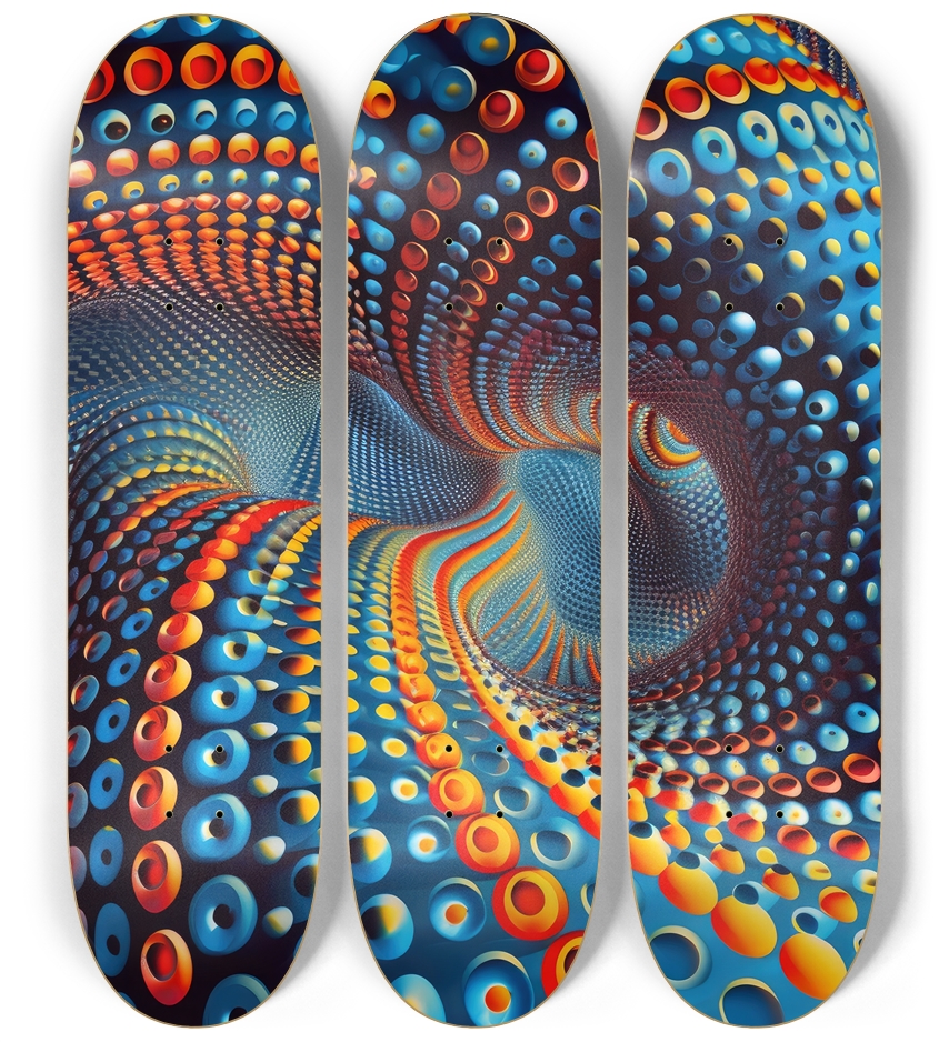 Spiral Dots Skateboard Series